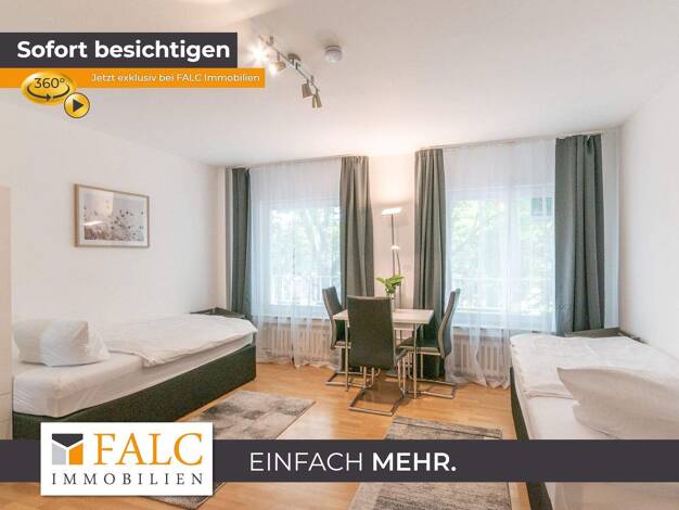 Wohnung zur Miete Wohnen auf Zeit 1.500 € 1 Zimmer 26,1 m² frei ab sofort Schützenbahn 15 Stadtkern Essen 45127