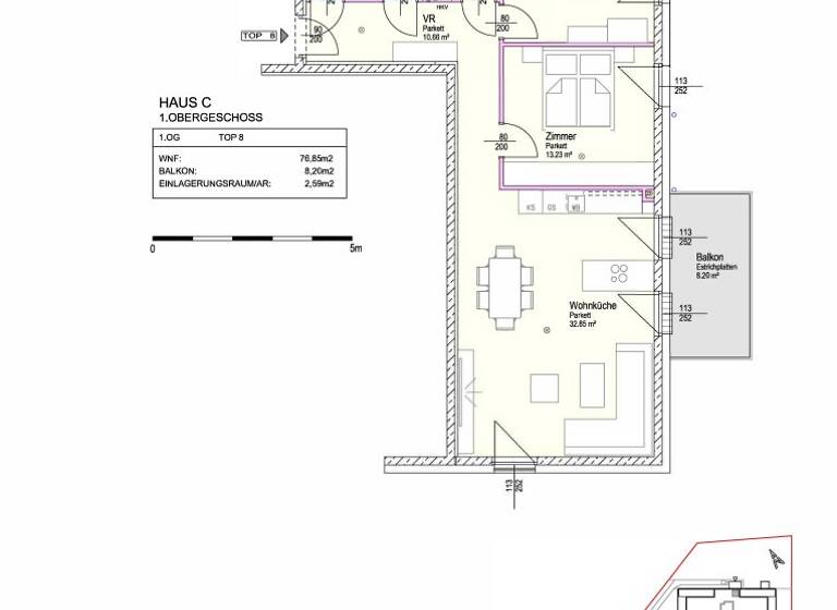 Wohnung zum Kauf - Erstbezug 349.000 € 3 Zimmer 76,9 m² 1. Geschoss Kabanenweg Neulengbach 3040
