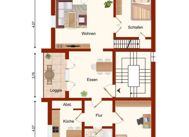 Maisonette zum Kauf 375.000 € 5 Zimmer 92 m² 2. Geschoss Arend-Braye-Straße Salzert Lörrach 79540