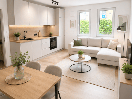 Studio zur Miete - Erstbezug 535 € 1 Zimmer 31 m² frei ab 01.10.2026 Traubelstr. 6/6a Klotzsche Dresden 01109