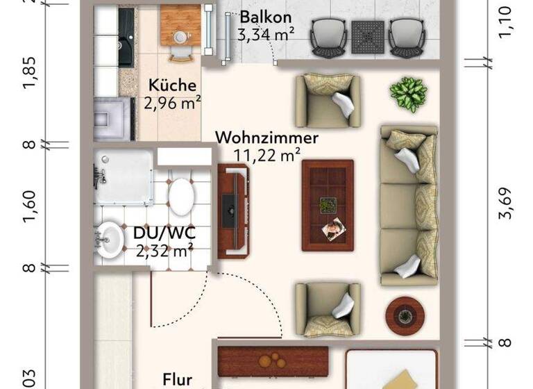 Wohnung zum Kauf 35.000 € 2 Zimmer 31 m² Altenau 38707