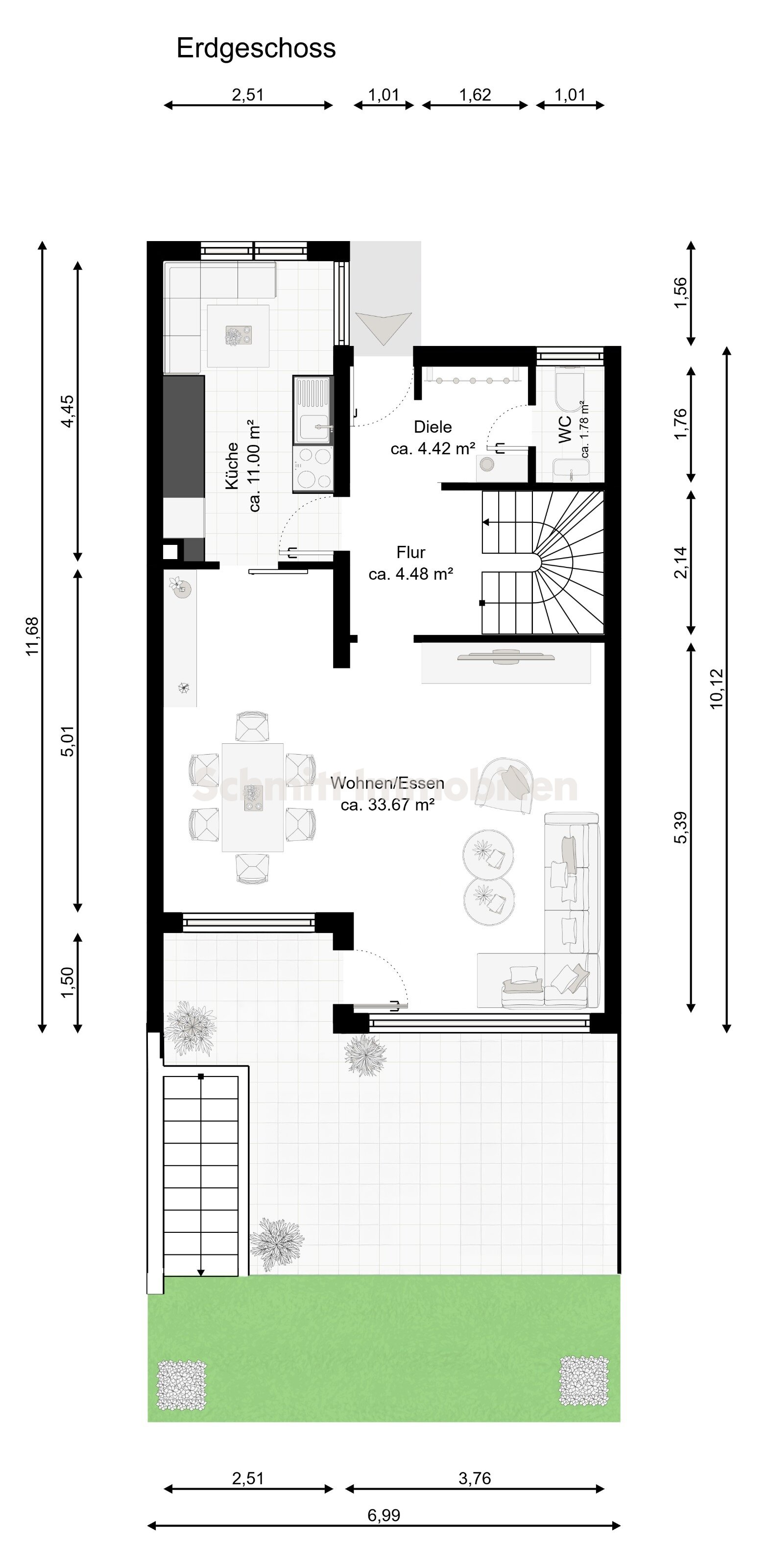 Reihenendhaus zur Miete 1.550 € 4,5 Zimmer 113 m²<br/>Wohnfläche 136 m²<br/>Grundstück Hattersheim Hattersheim am Main 65795