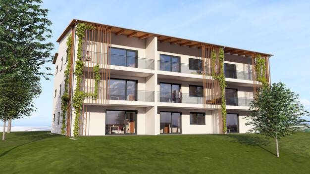 Wohnung zum Kauf - Neubau provisionsfrei 381.500 € 3 Zimmer 82 m² 1. Geschoss frei ab 01.11.2026 Lupinenstraße 5 Unterdörnbach Ergoldsbach 84061