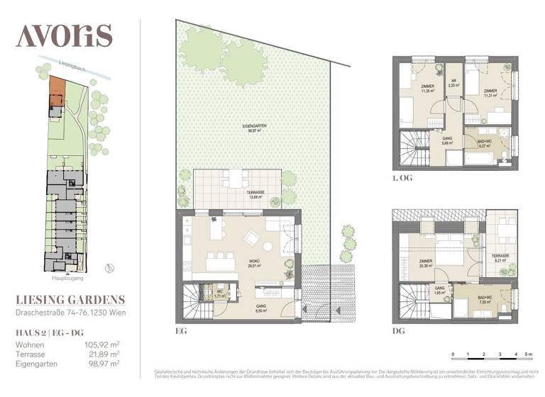 Doppelhaushälfte zum Kauf - Erstbezug provisionsfrei 799.000 € 4 Zimmer 105,9 m² Wien 1230