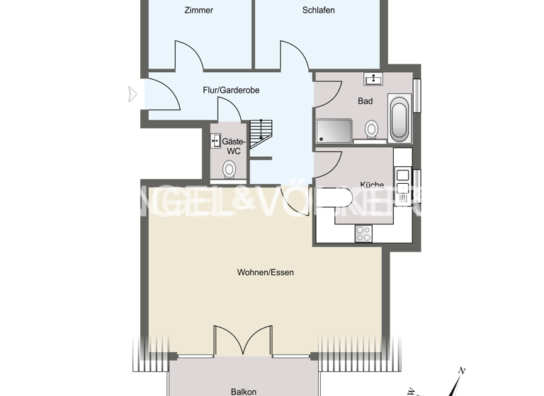 Wohnung zum Kauf 549.000 € 4 Zimmer 83 m² Bretzenheim Mainz 55128