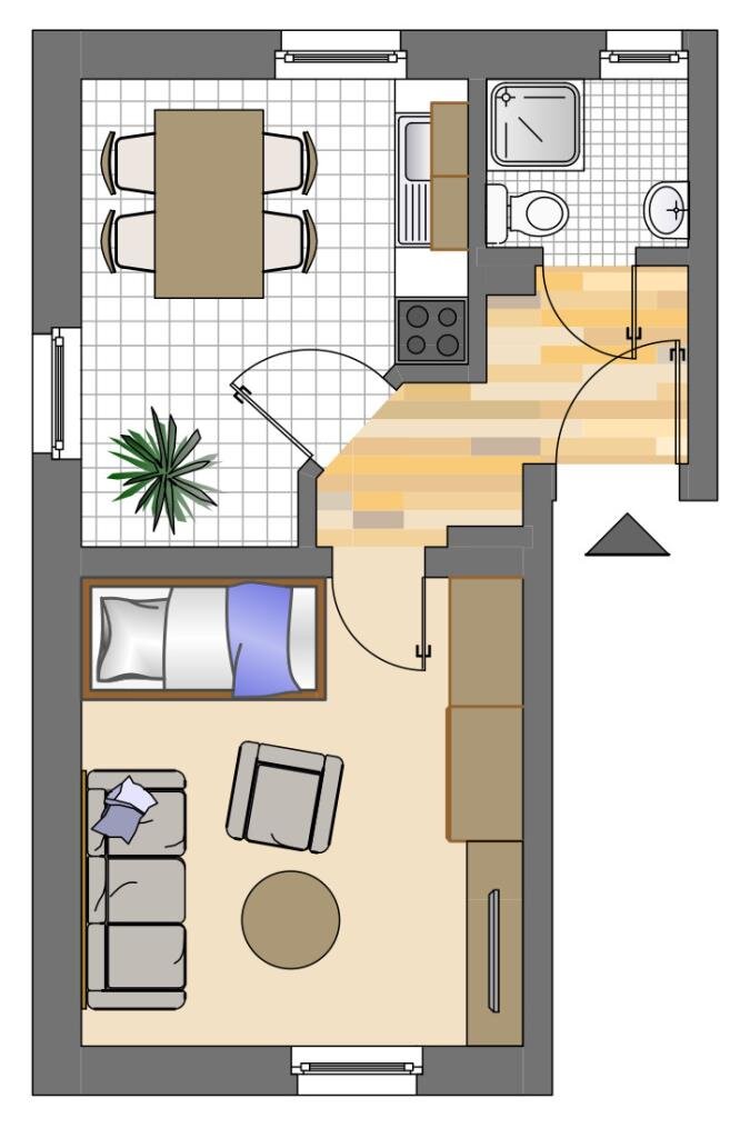 Wohnung zur Miete 279 € 1 Zimmer 29,6 m²<br/>Wohnfläche 2.<br/>Geschoss 28.02.2025<br/>Verfügbarkeit Ankerstraße 9 Ackenbrock Iserlohn 58644