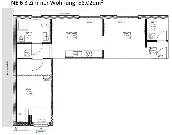 Wohnung zur Miete 633,80 € 3 Zimmer 66 m²<br/>Wohnfläche 2.<br/>Geschoss Übach Übach-Palenberg 52531