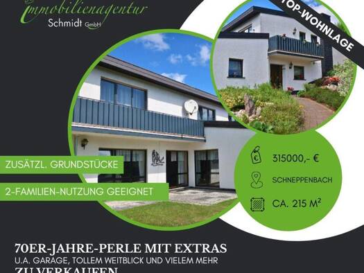 Mehrfamilienhaus zum Kauf 315.000 € 7 Zimmer 215 m² 4.148 m² Grundstück Schneppenbach 55608