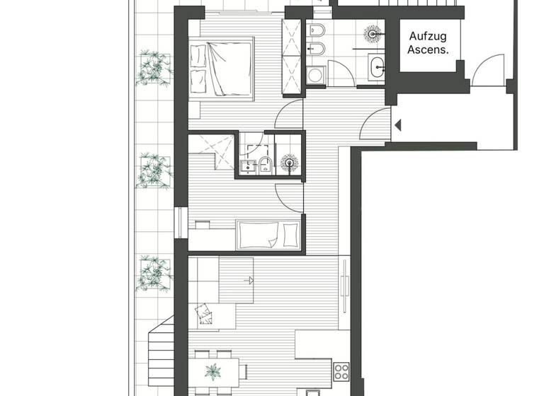 Wohnung zum Kauf 930.000 € 3 Zimmer 63,7 m² 3. Geschoss Cesare-Battisti-Straße 26/A Brixen 39042