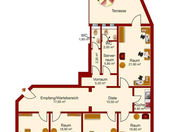 Bürofläche zur Miete provisionsfrei 1.990 € 5 Zimmer 146 m² Bürofläche Partenkirchen Garmisch-Partenkirchen 82467