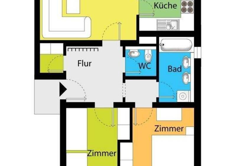 Wohnung zum Kauf 145.000 € 3 Zimmer 75,1 m² Freital 01705