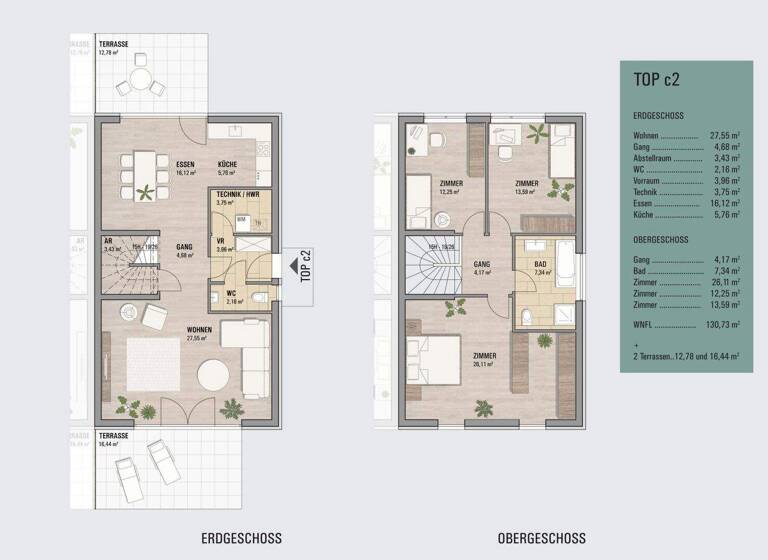 Doppelhaushälfte zur Miete 1.300 € 4 Zimmer 130,7 m² Neulengbach 3040