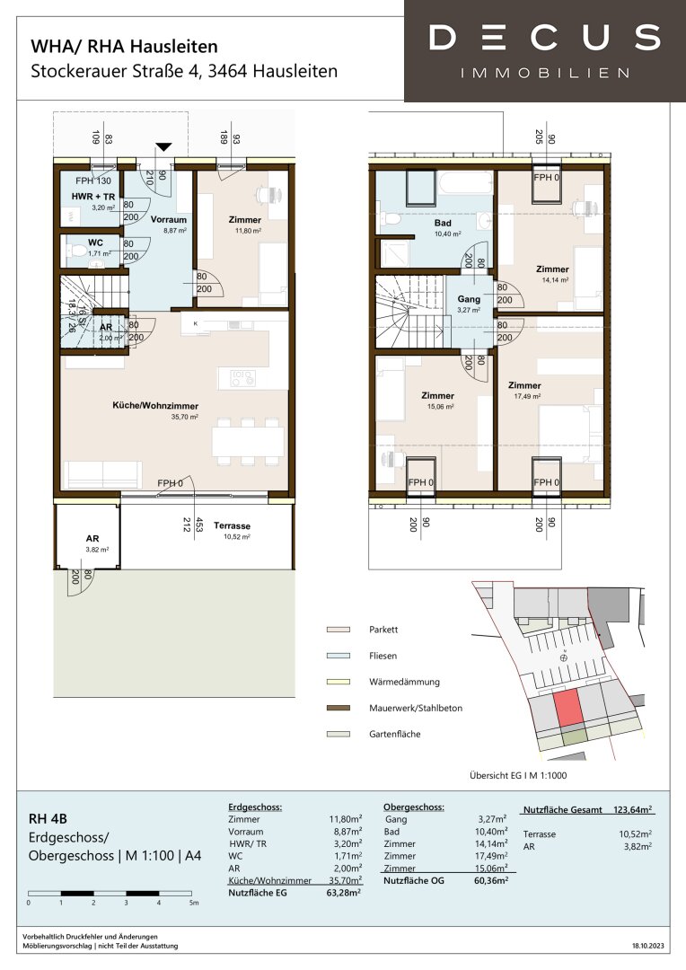 Haus zur Miete 1.446 € 5 Zimmer 120,5 m²<br/>Wohnfläche Hausleiten 3464