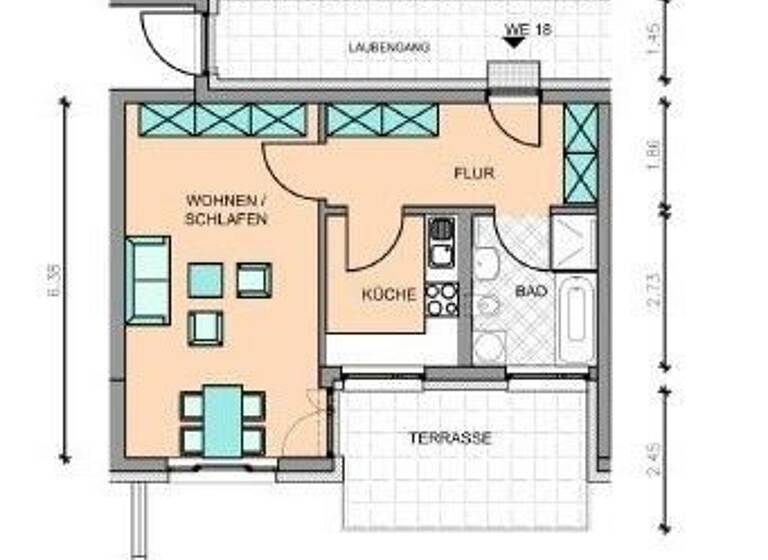 Wohnung zur Miete 402 € 1 Zimmer 48 m²<br/>Wohnfläche EG<br/>Geschoss Max-Haarig-Straße 1 a Meißen Meißen 01662