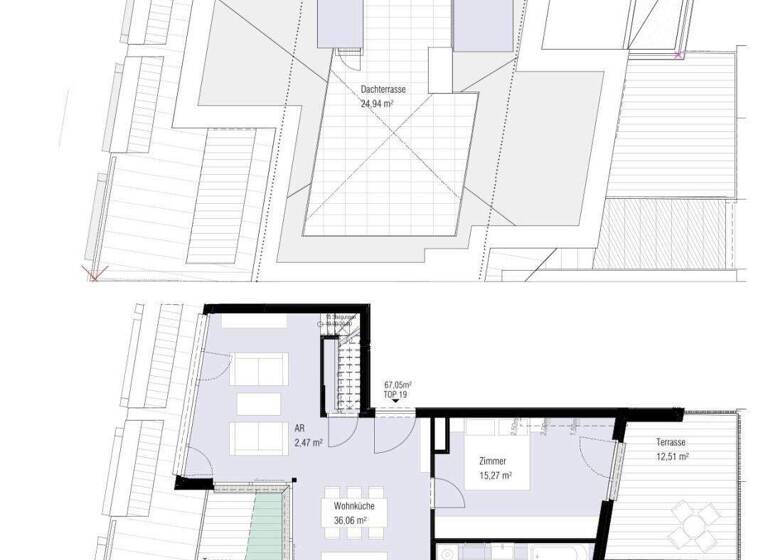 Wohnung zum Kauf - Erstbezug 963.300 € 2 Zimmer 67 m² 4. Geschoss Wien 1060