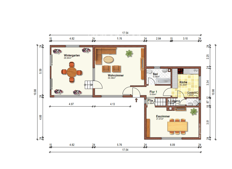 Einfamilienhaus zum Kauf 259.000 € 4,5 Zimmer 122 m² 625 m² Grundstück Ritterhude 27721