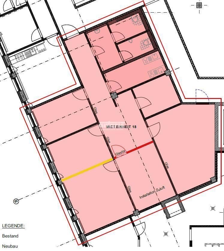 Bürofläche zur Miete provisionsfrei 9,50 € 139 m²<br/>Bürofläche ab 139 m²<br/>Teilbarkeit Zentrum 015 Chemnitz 09111