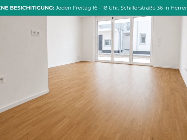 Terrassenwohnung zum Kauf - Neubau provisionsfrei 399.000 € 2 Zimmer 56,2 m² EG Schillerstraße 36 Herrenberg 71083
