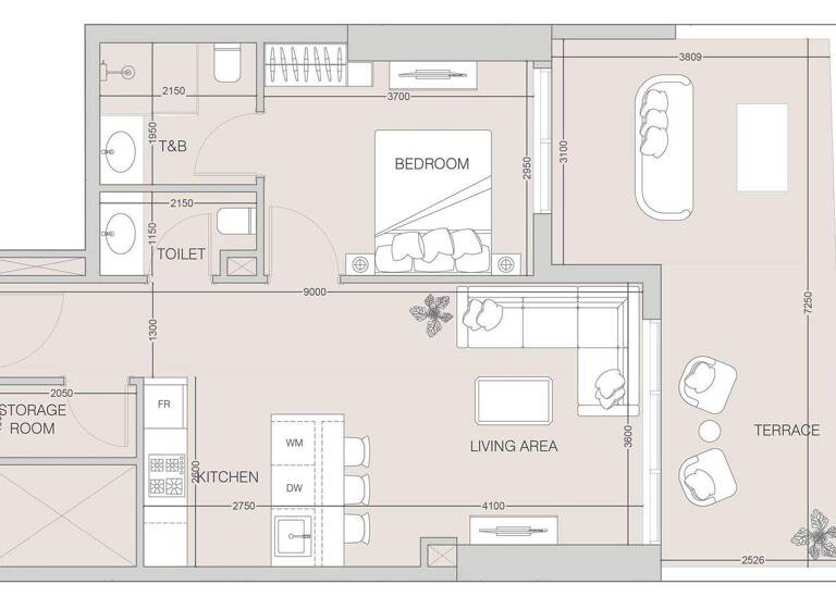 Wohnung zum Kauf provisionsfrei 314.417 € 2 Zimmer 78,7 m² Dubai 00000