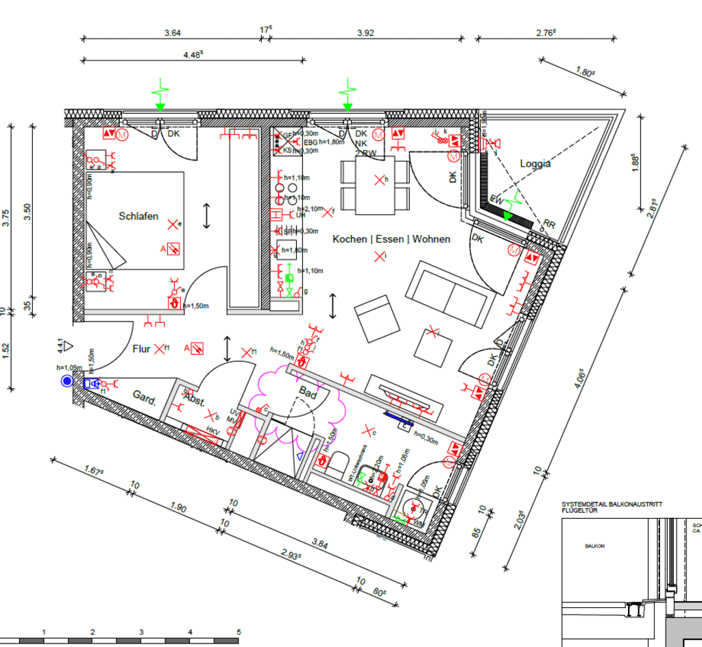 Wohnung zur Miete Wohnen auf Zeit 2.119 € 3 Zimmer 57 m²<br/>Wohnfläche 02.03.2025<br/>Verfügbarkeit Am Alten Güterbahnhof Ehrenfeld Köln 50825