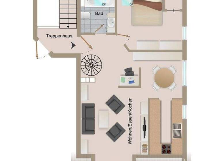 Wohnung zum Kauf 350.000 € 2,5 Zimmer 65 m² 2. Geschoss Wifling Wörth 85457
