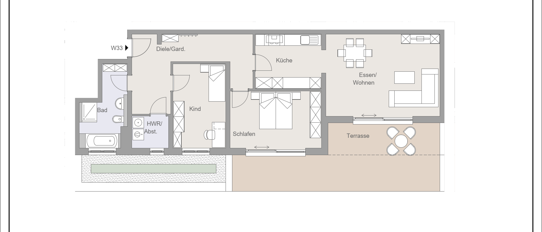 Wohnung zur Miete 1.430 € 3 Zimmer 114,4 m²<br/>Wohnfläche 3.<br/>Geschoss ab sofort<br/>Verfügbarkeit Erzgebirgstrasse 12/14 Niederndirf Waldkraiburg 84478