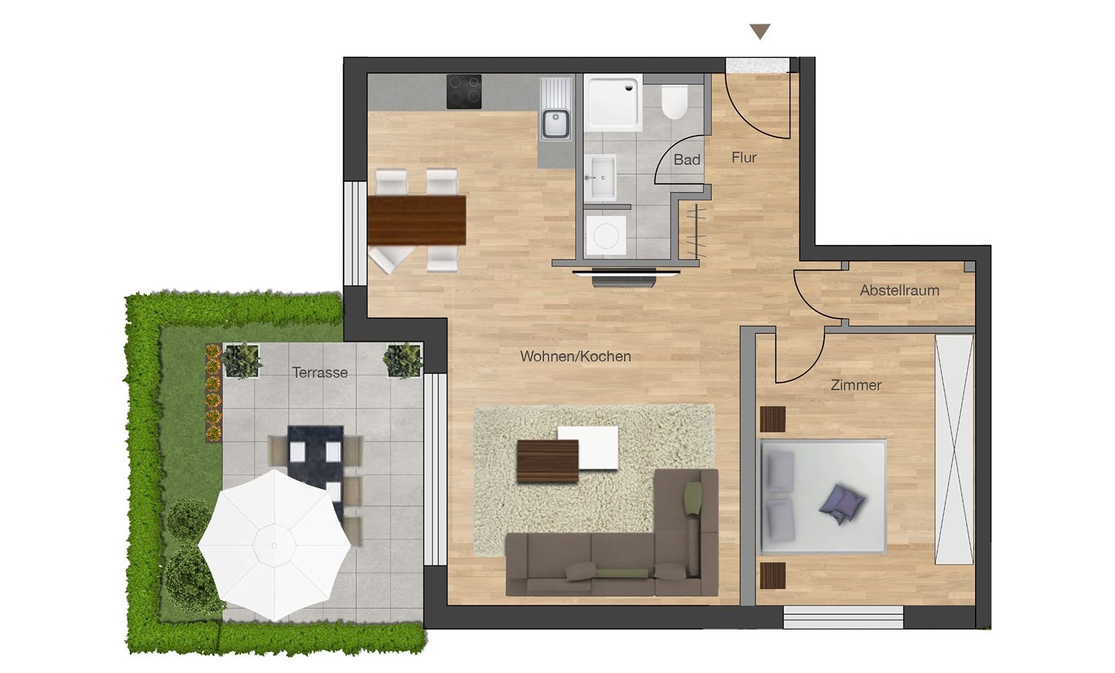 Wohnung zum Kauf provisionsfrei 419.000 € 2 Zimmer 69 m²<br/>Wohnfläche Hengstbachstraße 4 Dreieichenhain Dreieich 63303