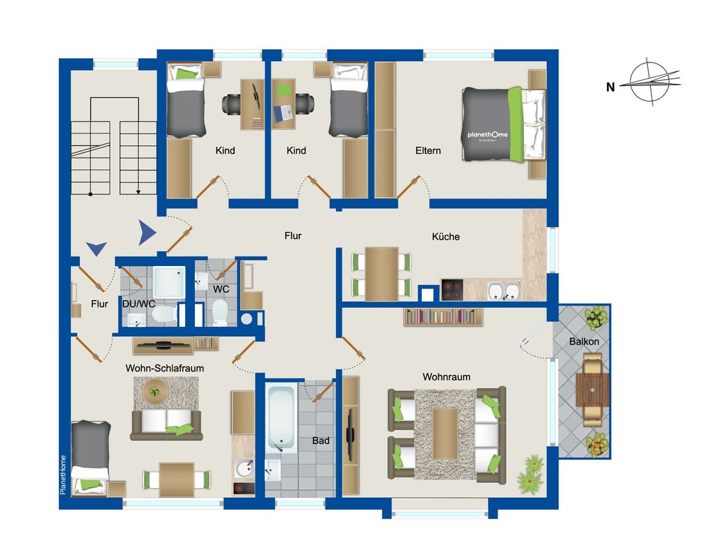 Wohnung zum Kauf 359.000 € 5 Zimmer 113 m²<br/>Wohnfläche 2.<br/>Geschoss Röthenbach Ost Nürnberg 90449