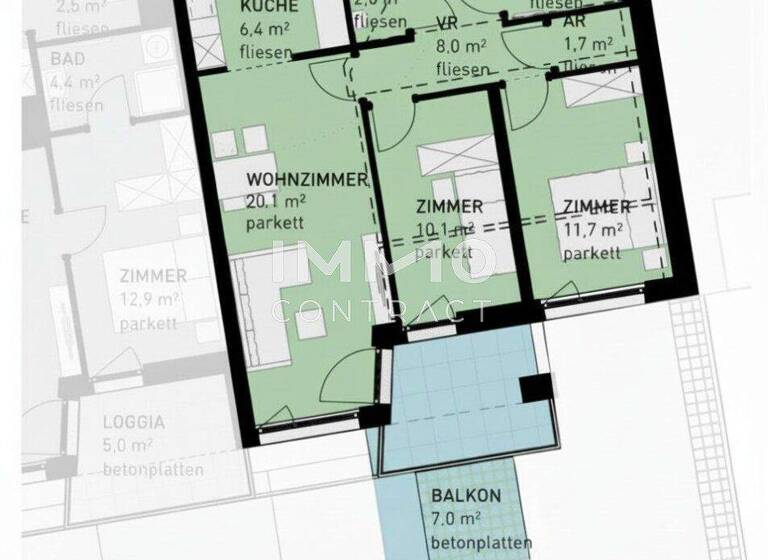 Wohnung zum Kauf - Erstbezug 427.500 € 3 Zimmer 64,5 m² 1. Geschoss frei ab 30.06.2028 Wulzendorfstraße 101 Wien 1220