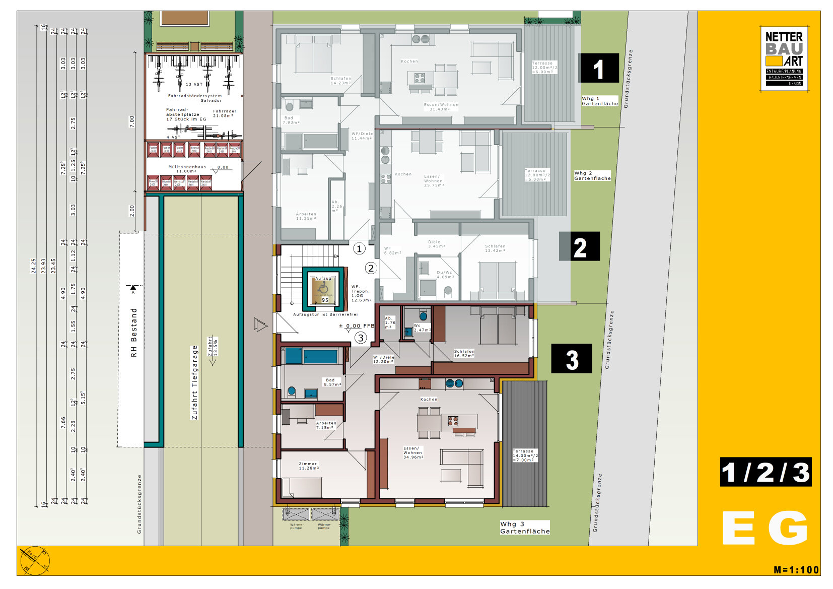 Terrassenwohnung zum Kauf provisionsfrei 629.803 € 4 Zimmer 101,9 m²<br/>Wohnfläche EG<br/>Geschoss Sprottauer Str. 105 Nürnberg 90475