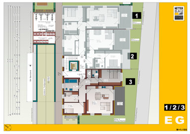 Terrassenwohnung zum Kauf provisionsfrei 629.803 € 4 Zimmer 101,9 m² EG Sprottauer Str. 105 Nürnberg 90475