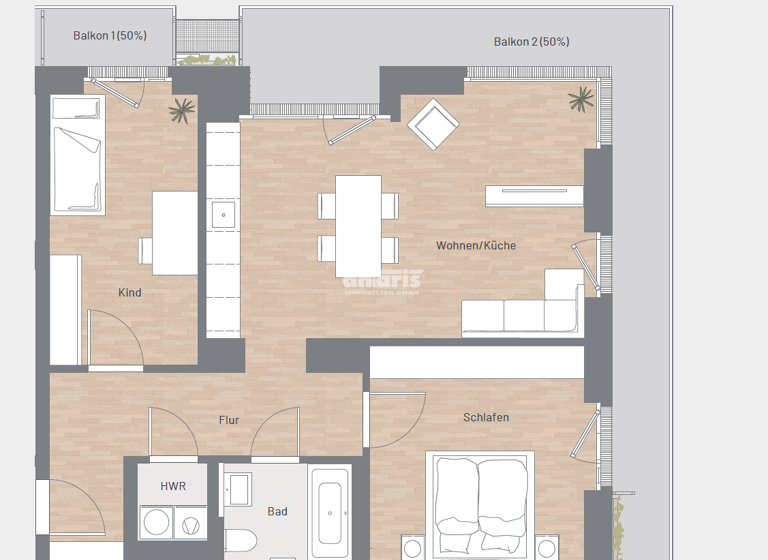 Wohnung zur Miete 1.313 € 3 Zimmer 88,1 m² frei ab 01.04.2026 Altstadt Erfurt 99084