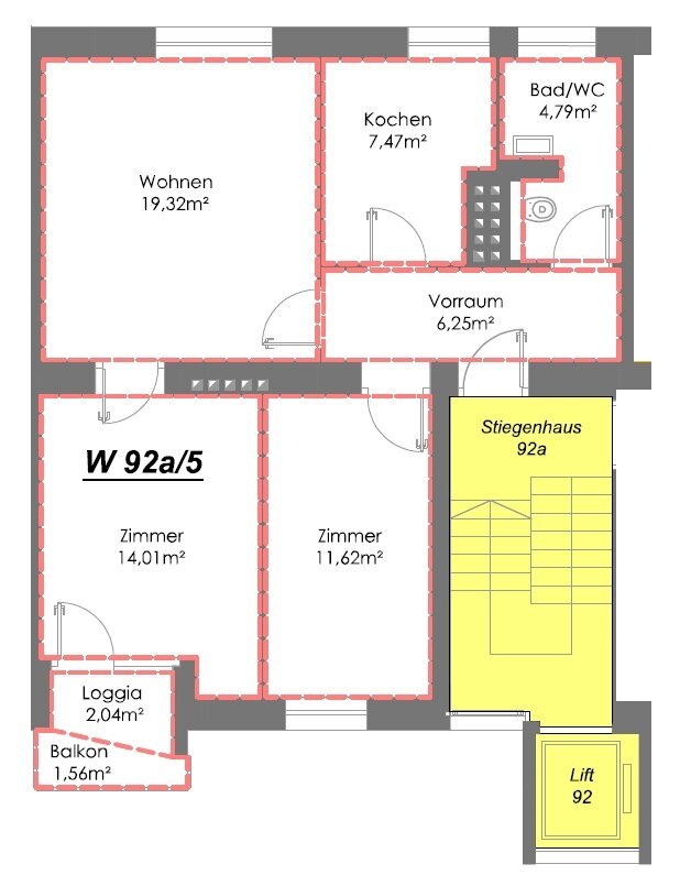 Wohnung zum Kauf 338.000 € 3 Zimmer 63,5 m²<br/>Wohnfläche 2.<br/>Geschoss Reichenauer Straße 92, 92a - 92d Pradl Innsbruck 6020