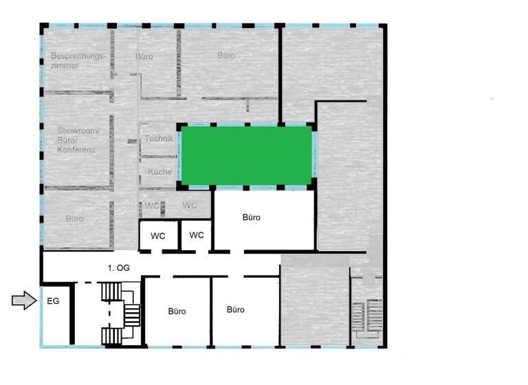Büro zur Miete provisionsfrei 3 Zimmer 135,4 m² Bürofläche Industriehafen Mannheim 68169
