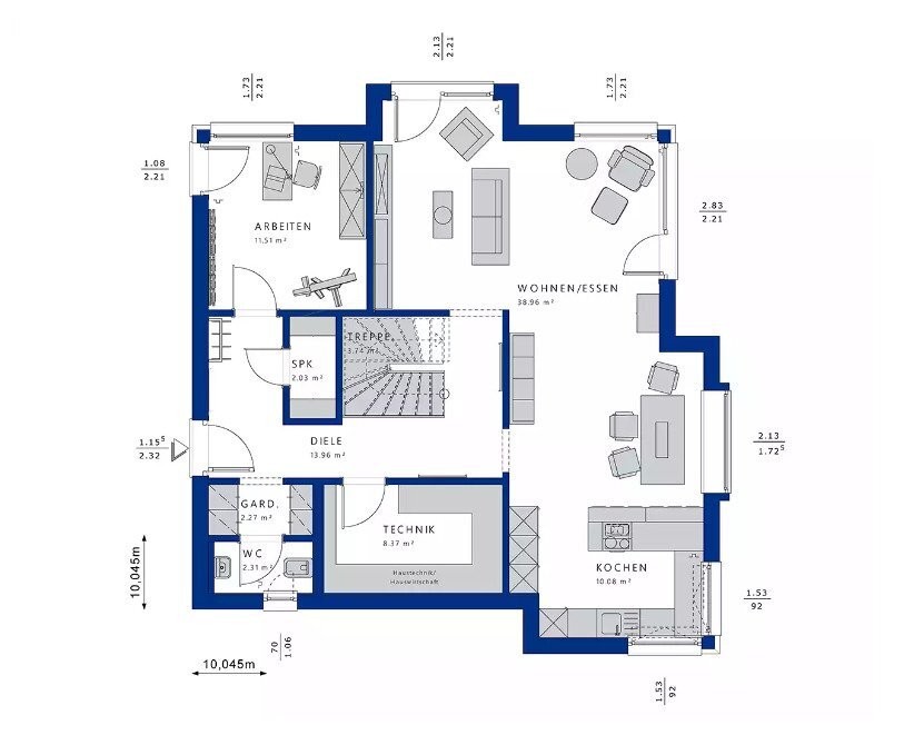 Einfamilienhaus zum Kauf 615.925 € 7 Zimmer 161 m²<br/>Wohnfläche 458 m²<br/>Grundstück Bouwinghausenstraße 4/3 Altburg Calw-Altburg 75365