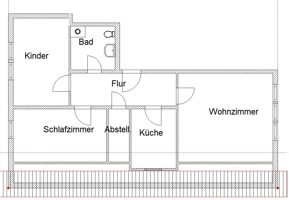 Wohnung zur Miete 378 € 3 Zimmer 75,6 m²<br/>Wohnfläche 3.<br/>Geschoss ab sofort<br/>Verfügbarkeit Degenerstr. 1 Tündern Hameln 31789