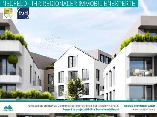 Wohnung zur Miete - Erstbezug 1.099 € 3 Zimmer 78,1 m² 4. Geschoss frei ab 01.03.2026 Degmarner Str. 19 Oedheim 74229
