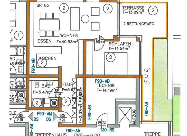 Wohnung zur Miete 950 € 2 Zimmer 84 m² Weismark-Feyen Trier 54294