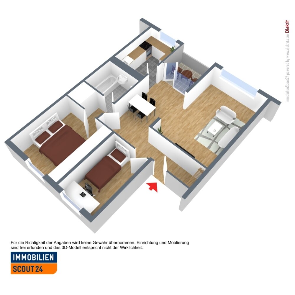 Wohnung zur Miete 809 € 3 Zimmer 71 m²<br/>Wohnfläche 2.<br/>Geschoss Friedenauer Straße 12 Berliner Viertel Monheim 40789