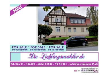 Mehrfamilienhaus zum Kauf 179.900 € 11 Zimmer 300 m² 896 m² Grundstück frei ab sofort Bleicherode Bleicherode 99752