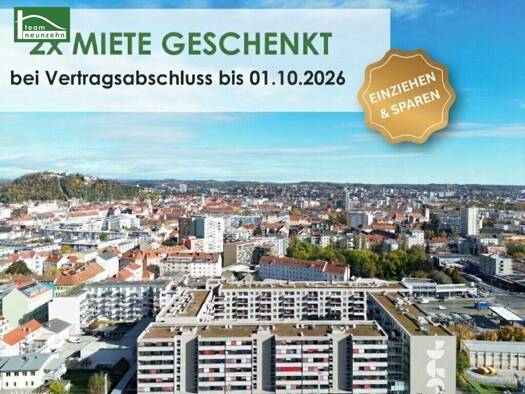 Wohnung zur Miete 517 € 2 Zimmer 68,4 m² 5. Geschoss Eggenberger Gürtel 56 Gries Graz 8020