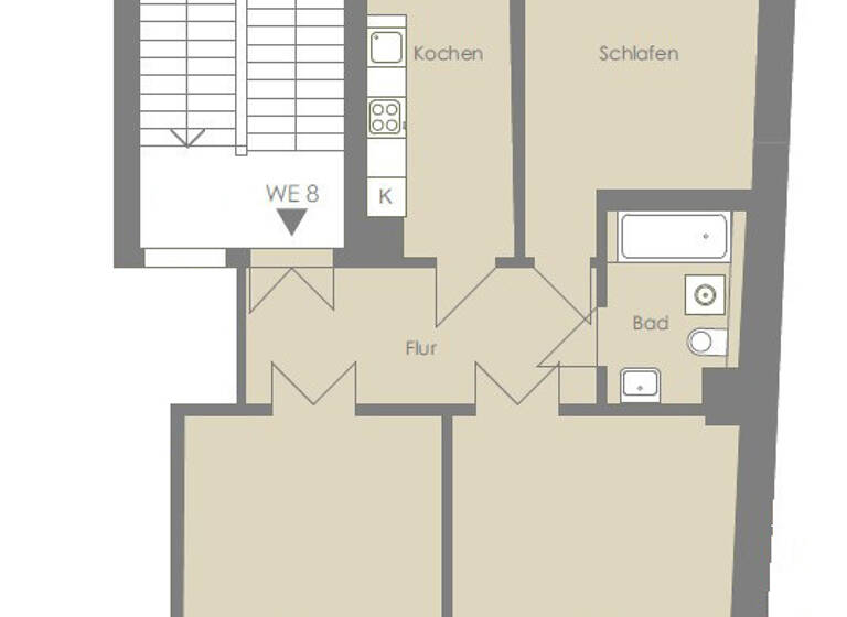 Wohnung zum Kauf 325.000 € 3 Zimmer 91,5 m²<br/>Wohnfläche 3.<br/>Geschoss Südvorstadt Leipzig 04275