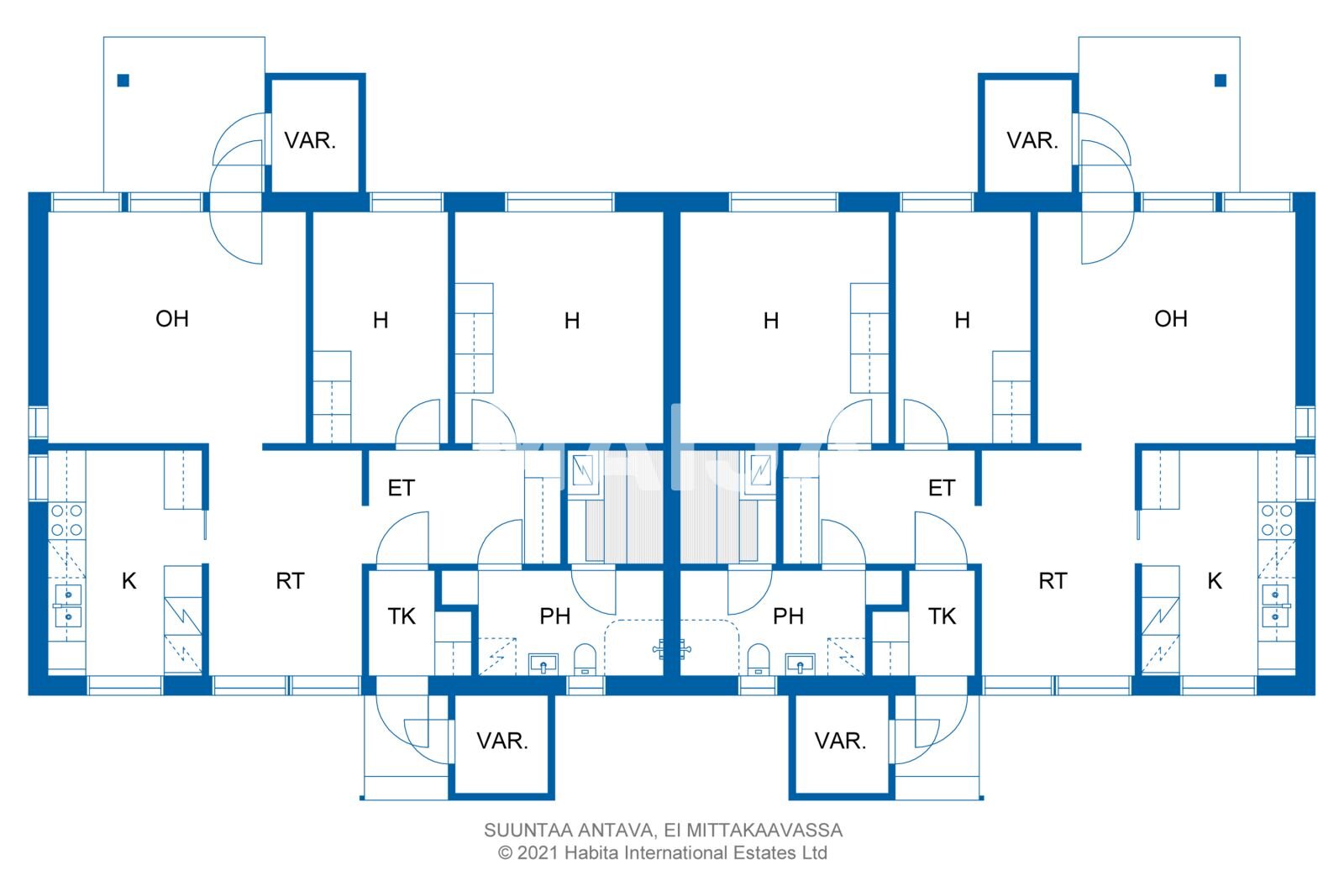 Reihenmittelhaus zum Kauf 325.500 € 20 Zimmer 507,5 m²<br/>Wohnfläche 4.400 m²<br/>Grundstück Rovastinojantie 18 Muhos 91500