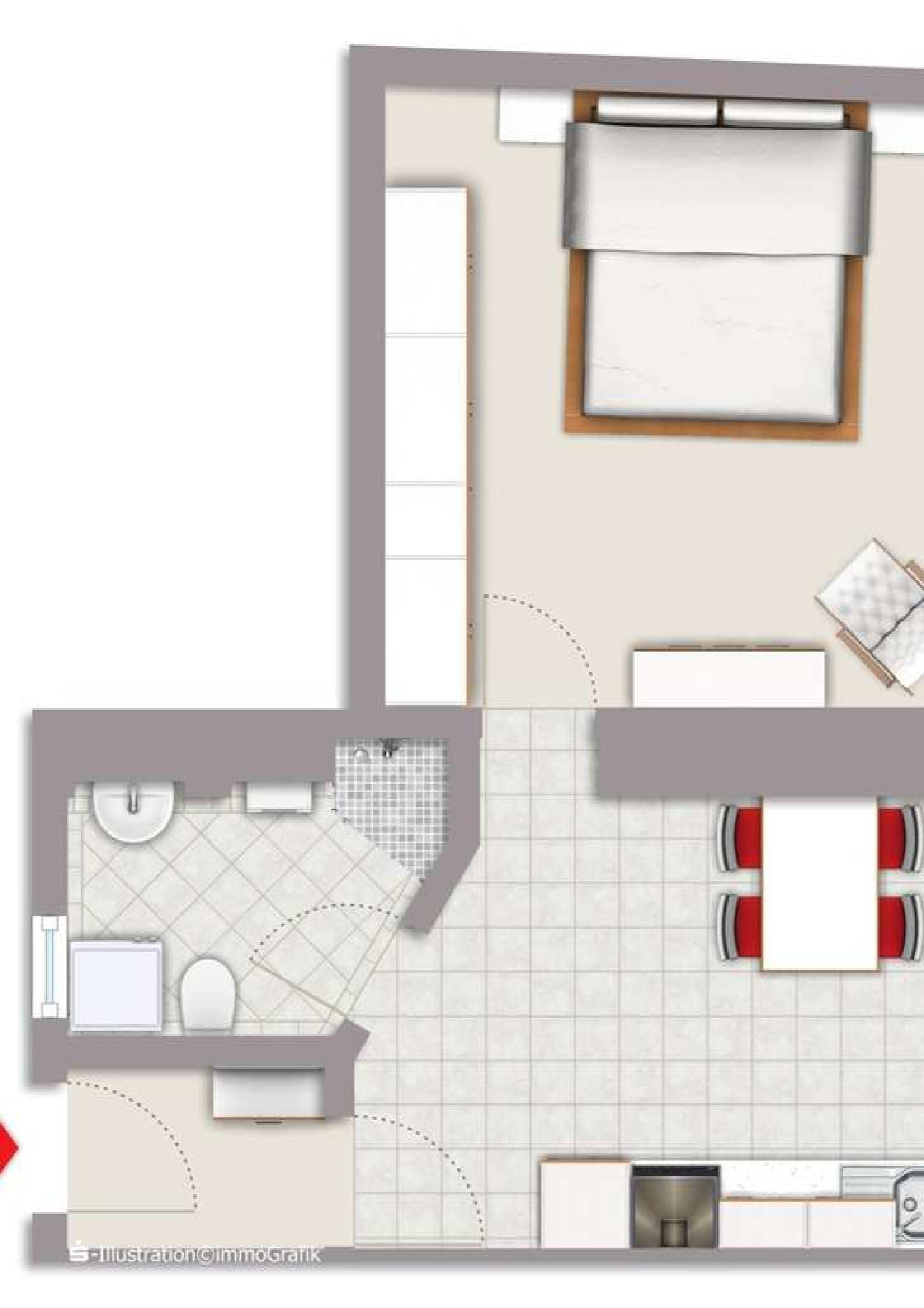 Wohnung zur Miete 275 € 1 Zimmer 36,4 m²<br/>Wohnfläche Meiningen Meiningen 98617