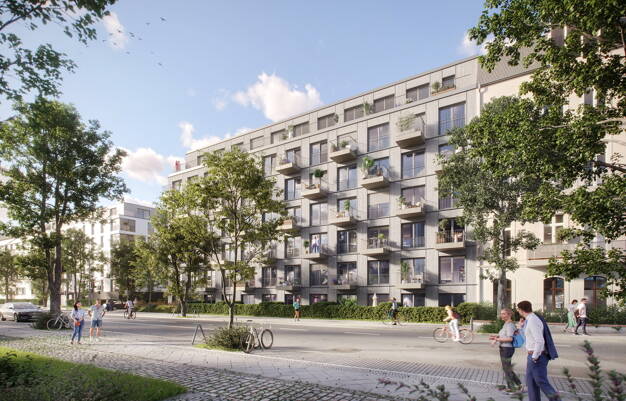 Wohnung zum Kauf - Neubau provisionsfrei 549.500 € 2 Zimmer 64,2 m² 2. Geschoss Thulestraße 48 Pankow Berlin 13189