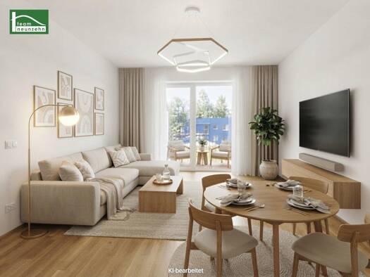 Wohnung zur Miete 637 € 3 Zimmer 53,1 m² 3. Geschoss Brauquartier 15-17 Puntigam Graz 8055