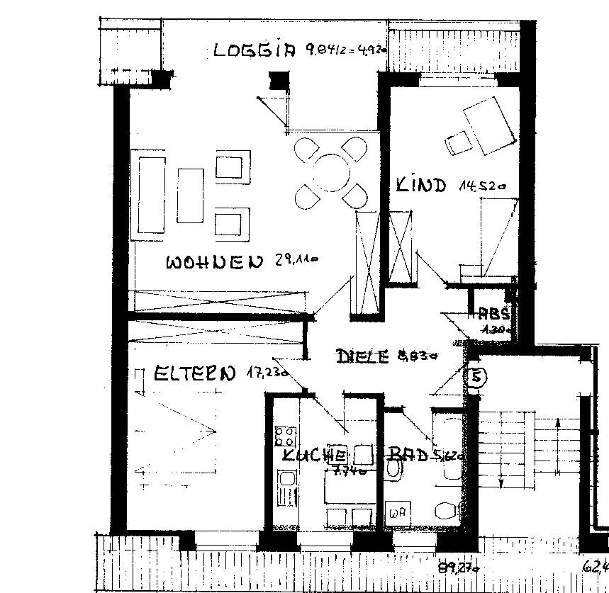 Wohnung zur Miete 750 € 3 Zimmer 89 m²<br/>Wohnfläche 1.<br/>Geschoss ab sofort<br/>Verfügbarkeit Mozartweg 4 Nienburg Nienburg (Weser) 31582