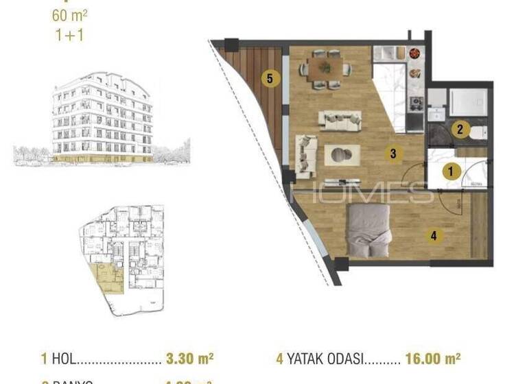 Penthouse zum Kauf 275.000 € 3 Zimmer 116 m² 5. Geschoss Antalya 07100