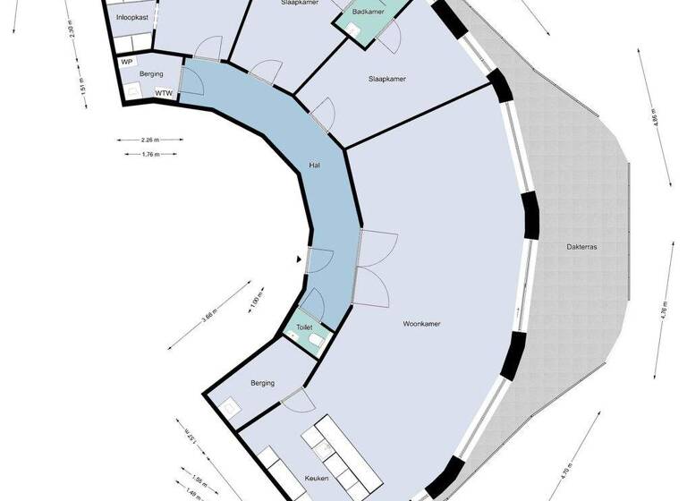 Penthouse zum Kauf 1.035.000 € 6 Zimmer 185 m² 14. Geschoss maashaven 774 roermond 6041 TV