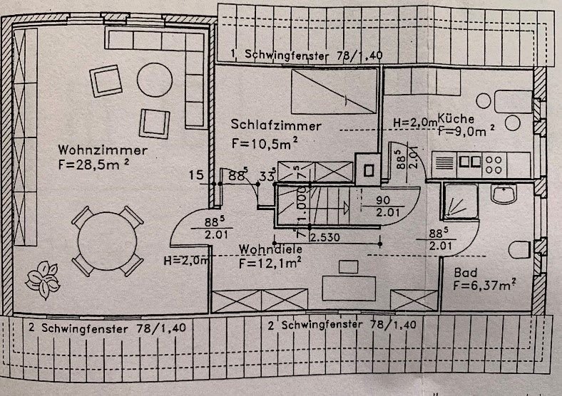 Wohnung zur Miete 400 € 2 Zimmer 65 m²<br/>Wohnfläche 2.<br/>Geschoss 01.02.2025<br/>Verfügbarkeit Stendal Stendal 39576